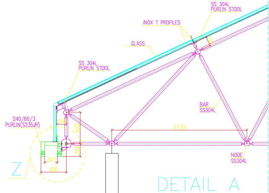 Stainless Steel — Space Frame Pyramid (2)